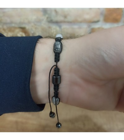 Rutilli Kuvars Makrome Bileklik - B-3500-1