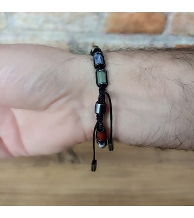 Erkek karma Makrome bileklik - B-3506-1