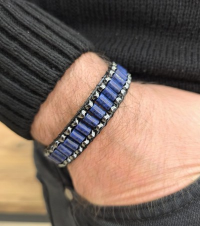 Lapis Lazuli & Hematit - B-3566-1
