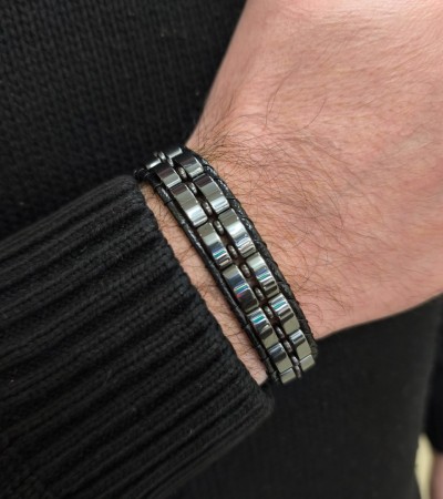 Hematit Taşlı Bileklik - B-3594-1