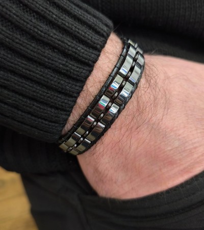 Hematit Taşlı Bileklik - B-3594-1